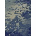 Sleep Ez 2 x 4 ft. American Destination Waveland Area Rug - Navy SL3082703